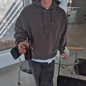 [맨즈해시태그]  뉴욕피그먼트후드티 핑크색후드티