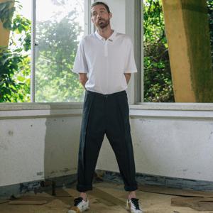 닥터퍼니스트 면린넨 배기 팬츠 블랙 FJBMBP63A