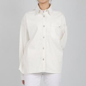 [게스]게스 남녀공용 오버 사이즈 셔츠 화이트 MP6D4261