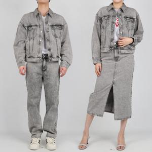 [게스]게스 남녀공용 데님 자켓 그레이 MP6D5861