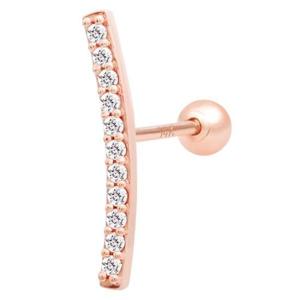 로즈골드피어싱 금침 큐빅 스틱 데일리 로즈골드 피어싱 14K