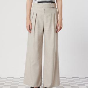 [씨씨콜렉트] (SET-UP)린넨 블렌드 투턱 와이드팬츠_C252MSA233