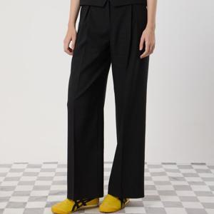 [씨씨콜렉트] (SET-UP)린넨 블렌드 투턱 와이드 팬츠_C252MSA231