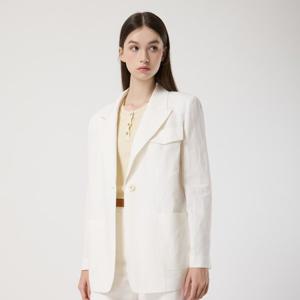 [씨씨콜렉트] (SET-UP)린넨 블렌드 아웃포켓 싱글 자켓_C252MSF234