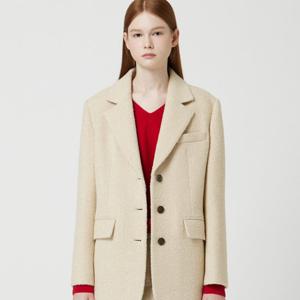 [씨씨콜렉트] 알파카 블렌드 테일러드 싱글 자켓 C254MSF031