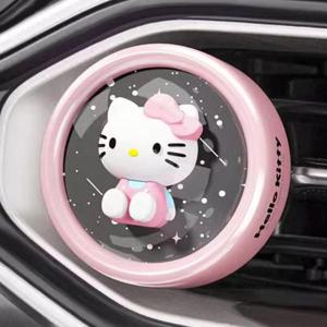 차량용피규어 산리오 별빛 LED 차량용 방향제-헬로키티(핑크)