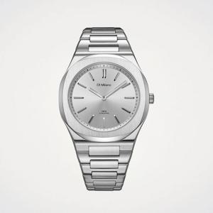 [디원밀라노][D1밀라노] 울트라 씬 그루비 실버 39mm D1-UHBJ02
