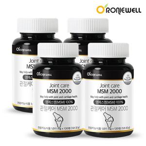 로니웰 관절케어 MSM 2000 120정 4개 (총 8개월분)
