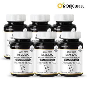 로니웰 관절케어 MSM 2000 120정 6개 (총 12개월분)
