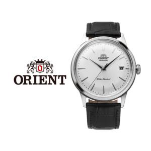 오리엔트 밤비노 Bambino 화이트 남성 클래식 오토매틱 가죽 패션 시계 RA-AC0M03S30B