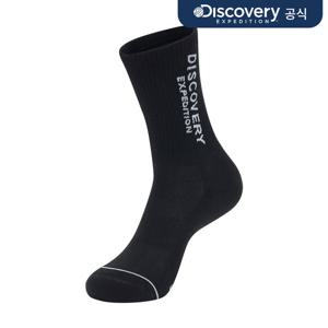 [디스커버리] 더블로고 솔리드 하이삭스 (BLACK) DXSO7044N-BKS