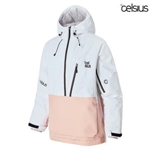 셀시우스 보드복 스톰 아노락 자켓 화이트/피치 스키복