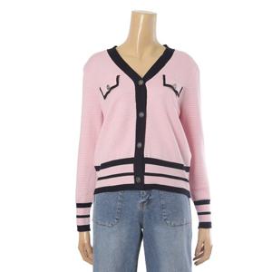 [페이지플린]브이넥 라인 배색 가디건 (F4AKN021)