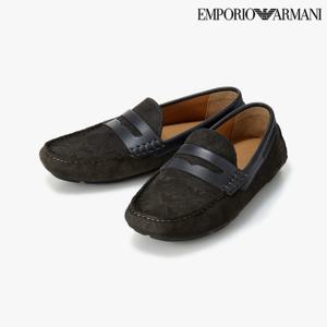 [엠포리오 아르마니]남성 펀칭 스웨이드 드라이빙 로퍼 신발(A514131012)