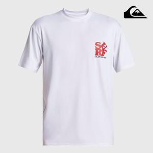 퀵실버 에브리데이 서프 남자 반팔 래쉬가드 XWWK QE21RE012XWW