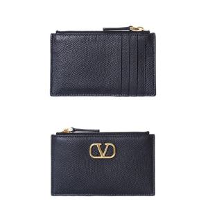 발렌티노 금장 지퍼포켓  카드지갑/4W2P0W17 SNP 0NO