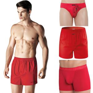 BYC 제임스딘 남자빨간팬티 호랑이 복 트렁크 드로즈 사각 삼각 팬티