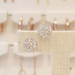 볼라레 세이브존01 14K 다이아 8mm 미러볼+8mm 진주 귀걸이 세트  GF2658