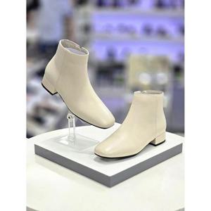 무크 세이브존05 여성 심플 스퀘어 앵클 단화 부츠 3cm 516-322613
