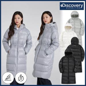 디스커버리 24년 겨울 이월/할인 여성 베로니 구스다운 후드 롱패딩점퍼/자켓/유광패딩/세미오버핏/기능성캐주얼 DWDJ9J046
