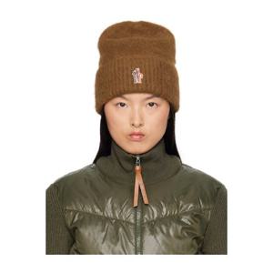 26 SS 몽클레어 여성 브라운 알파카 울 비니 242826F014000