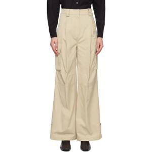 26 SS 르비에르 여성 베이지 카고 팬츠 231428F087009