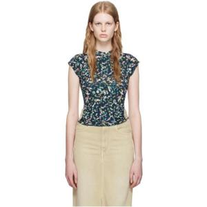 26 SS 이사벨 여성 블루 쥬비아 티셔츠 231599F110004