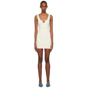 26 SS 쟈크뮈스 여성 화이트 레 클래시크 라 미니 로브 시에라 미니 드레스 241553F052026