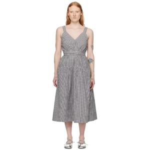 26 SS 프로엔자슐러 여성 블랙   오프 화이트  White Label 사샤 미디 드레스 241288F054007