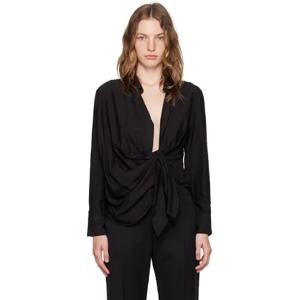 26 SS 쟈크뮈스 여성 블랙 르 슈슈 라 슈미즈 바이아 셔츠 242553F109005