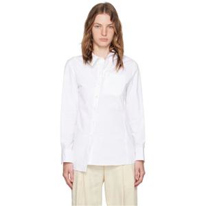 26 SS 쟈크뮈스 여성 화이트 라 카사 라 슈미즈 파블로 셔츠 242553F109011