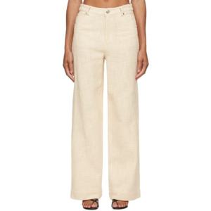 26 SS 스타우드 여성 오프 화이트 그레이슨 슬랙스 241386F087008