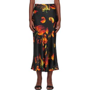 26 SS Silk Laundry 여성 멀티컬러 롱 바이어스 컷 맥시 스커트 251223F093001