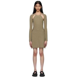 26 SS 이티스 여성 카키 클레오 미니 드레스 222640F052006