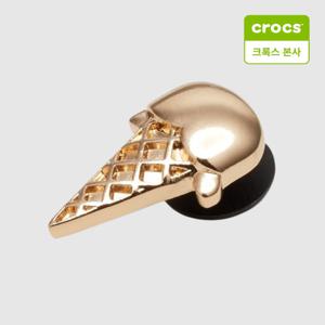 [크록스본사]골드 아이스크림 콘 지비츠  참 10011126-GR