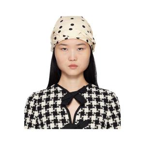 26 SS 발렌 여성 오프 화이트 폴카 도트 반다나 251807F029000