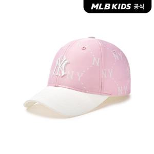 [MLB키즈]다이아 모노그램 자카드 볼캡 NY (L.Pink)7ACPMD25N-50PKL