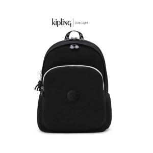[키플링]키플링 백팩 델리아M 블랙 쉐보론 KOABA04 BKCH