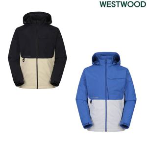 [웨스트우드]남성 간절기 배색 2L 방풍자켓 WO1MTJW203