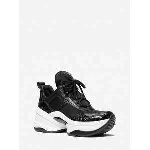 마이클코어스 올림피아 웨지 스니커즈 49F4OLFS1D1 블랙