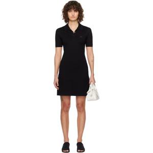 26 SS 쿠레주 여성 블랙 피케 폴로 미니 드레스 251783F054006