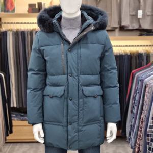 [크로커다일남성]겨울 라미코팅후드형 구스다운사파리CDAA9JP420