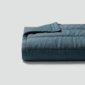 [JAJU/자주] 코튼 워싱 피그먼트 차렵이불_SS_틸블루