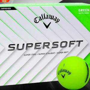 캘러웨이 25년 슈퍼 소프트 무광 골프공 그린 (1더즌 12알)