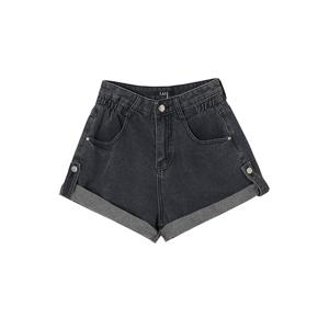 [랩]단추 롤업 데님 숏팬츠(AQ2DP540)