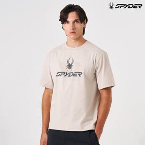 [스파이더] 남성 듀오테크 그래픽 반팔 티셔츠 SPKMCNRS311MBEG