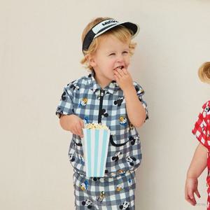 [디즈니베이비]디즈니미키친구들체크상하(D/GREY)_79R323009