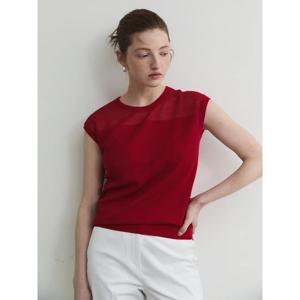 [Melissa] 슬리브리스 베이직 니트  레드 (ML5351B116)