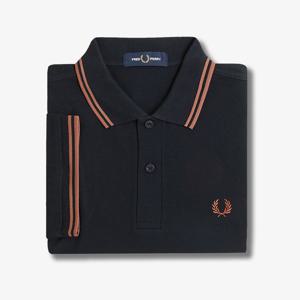 [공식][M3600] 트윈 팁 프레드페리 셔츠  - 네이비/시나몬 AFPM2513600-Y31