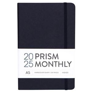 [인디고] 2025 프리즘 A5 먼슬리 다이어리 (날짜형 25절 월간)   딥네이비